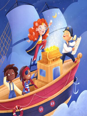 cover image of Piratas del cielo y el cofre del tesoro